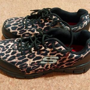 Skechers Work Slip Resistant Steel Toe Shoes 9 1/2